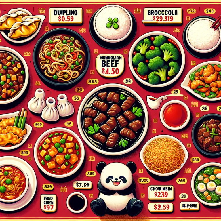 Panda Express Menu With Prices And Pictures