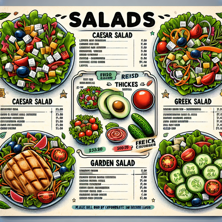 Burger King Salad Menu