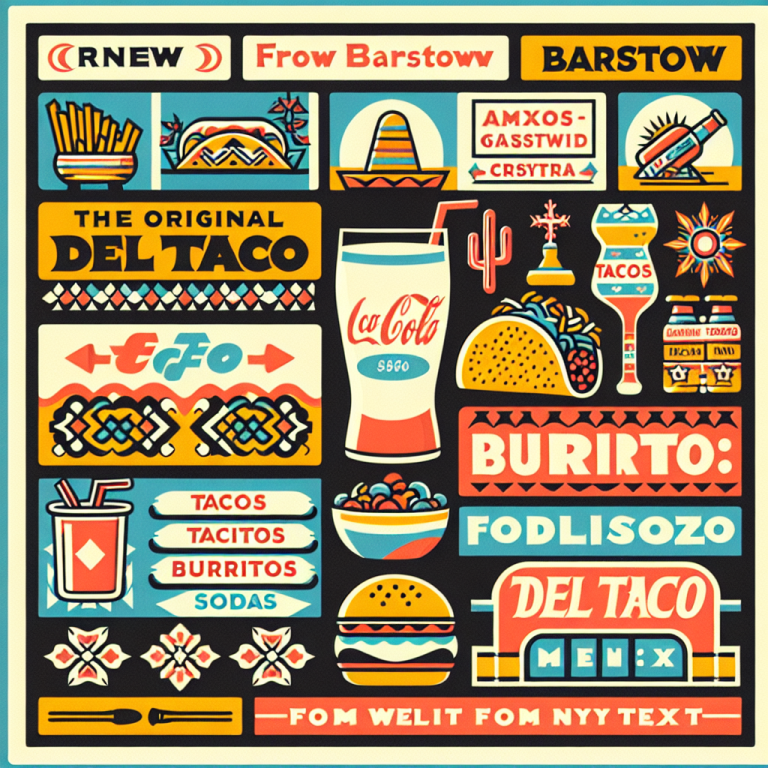 Original Del Taco Barstow Menu