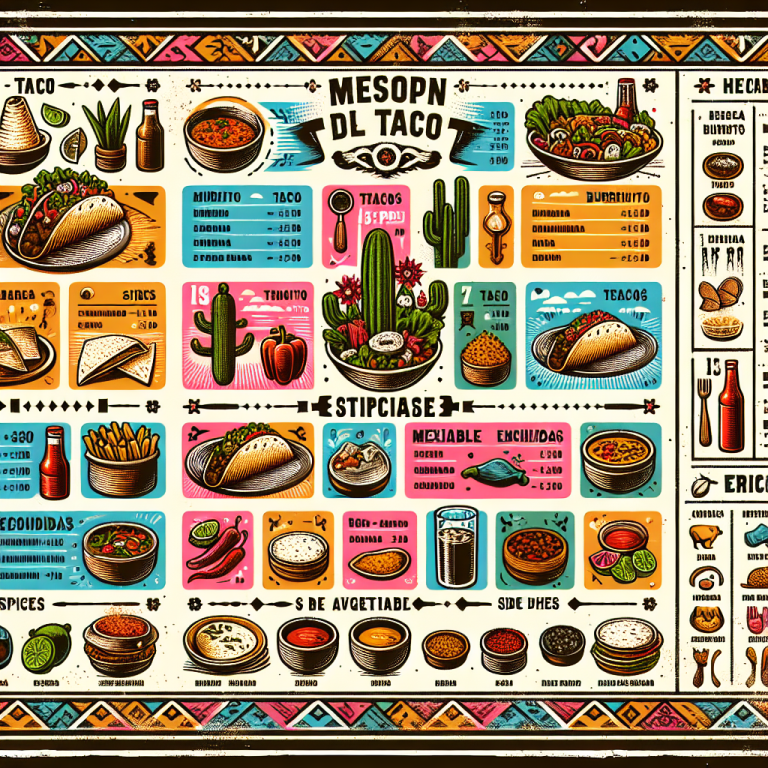 Meson Del Taco Menu