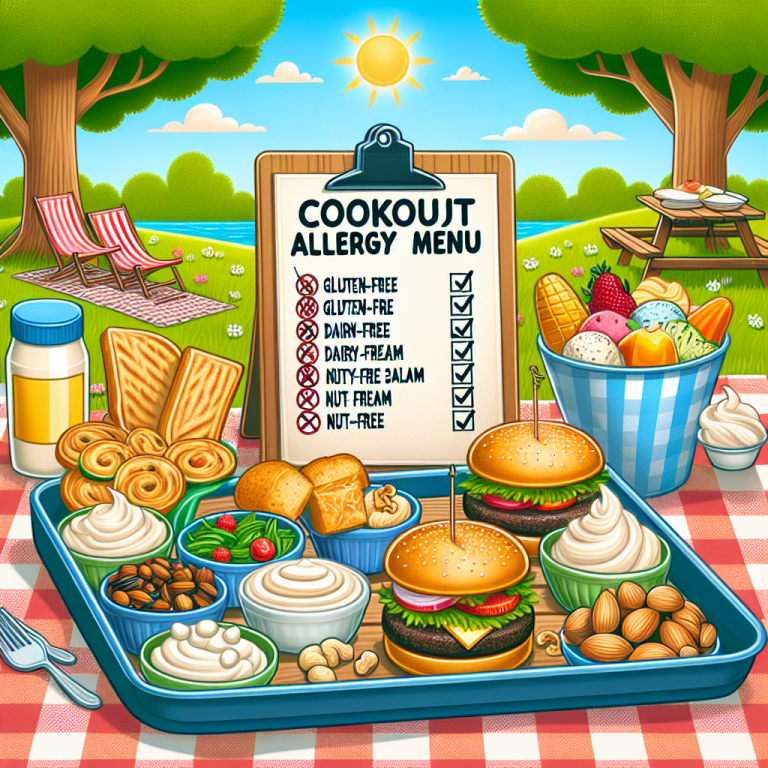 Cookout Allergy Menu