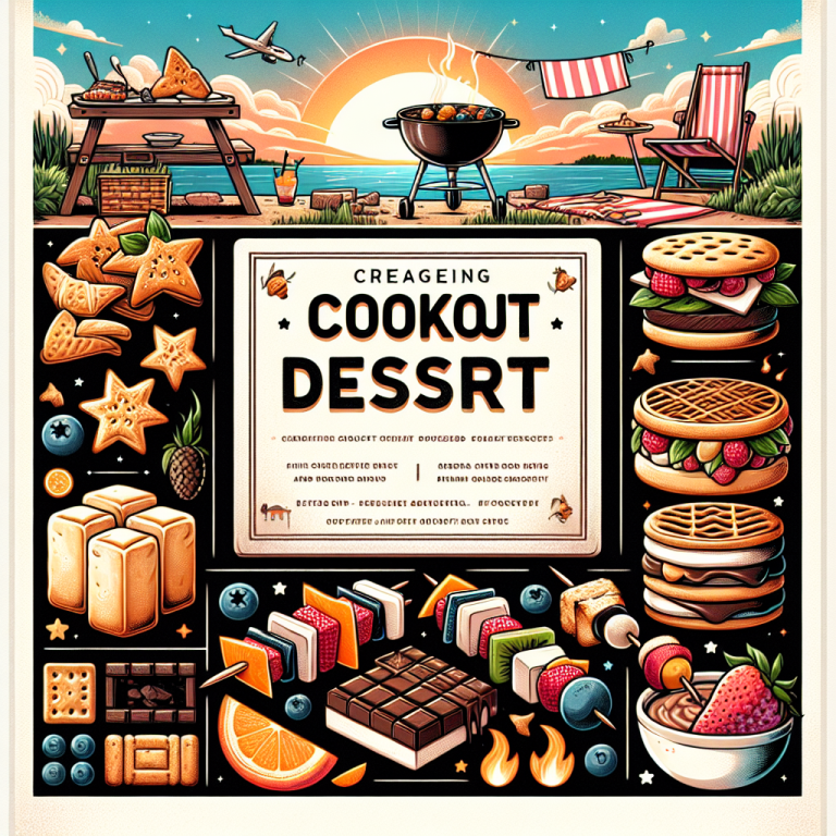 Cookout Dessert Menu