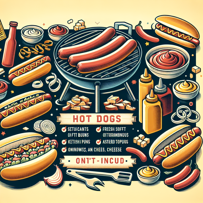 Hot Dog Cookout Menu