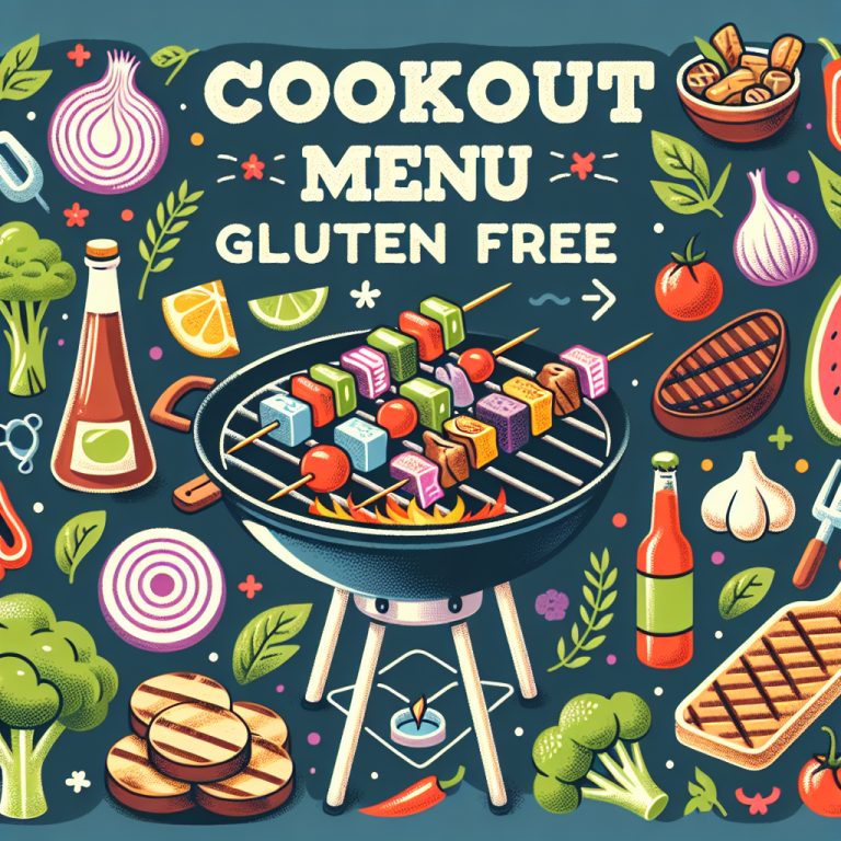 Cookout Menu Gluten Free