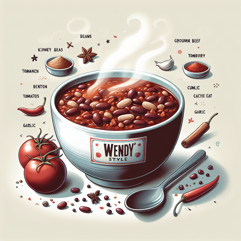 Wendyʼs Menu Chili