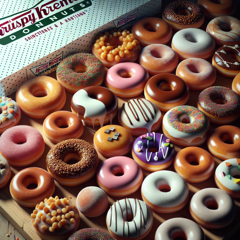 Assorted Krispy Kreme Donuts Menu