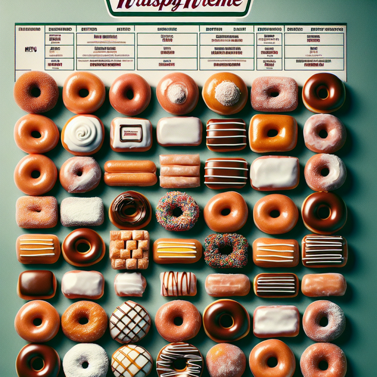 Krispy Kreme Meridian Menu