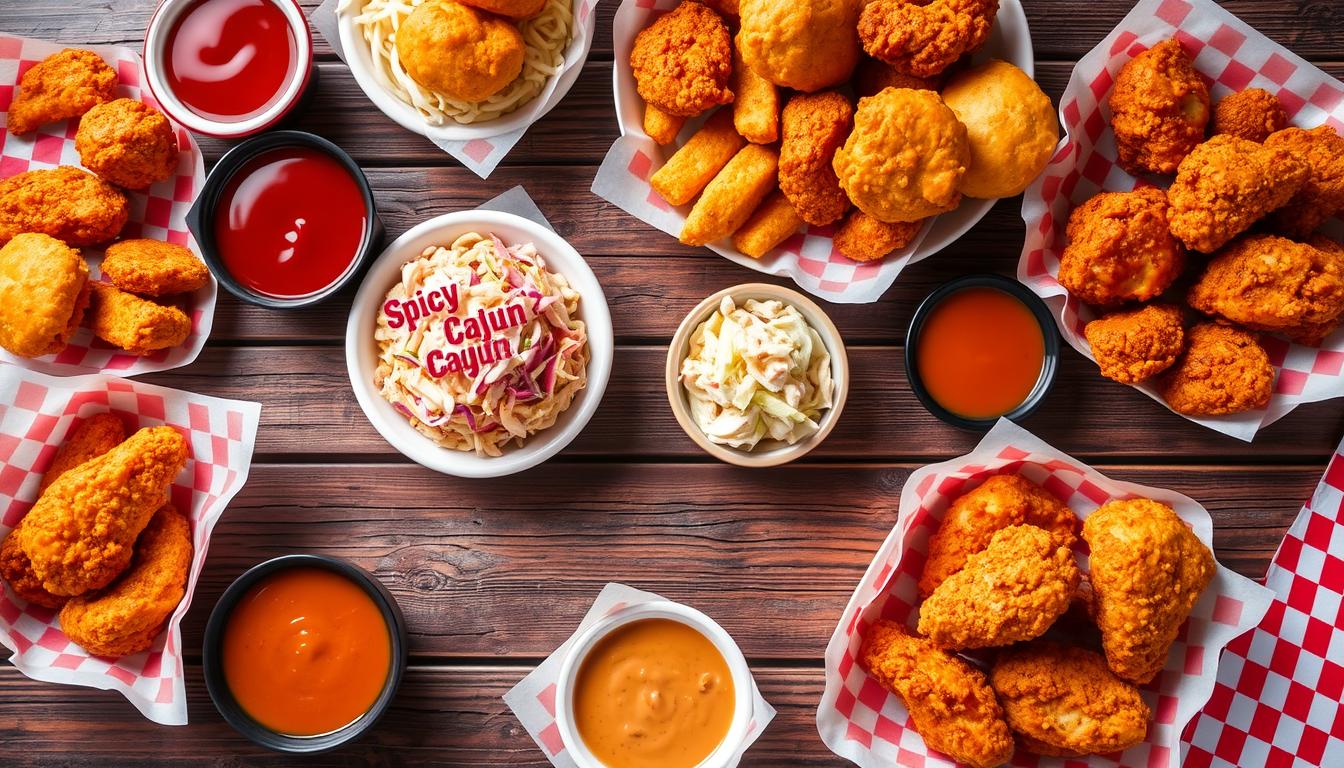 popeyes fried chicken menu