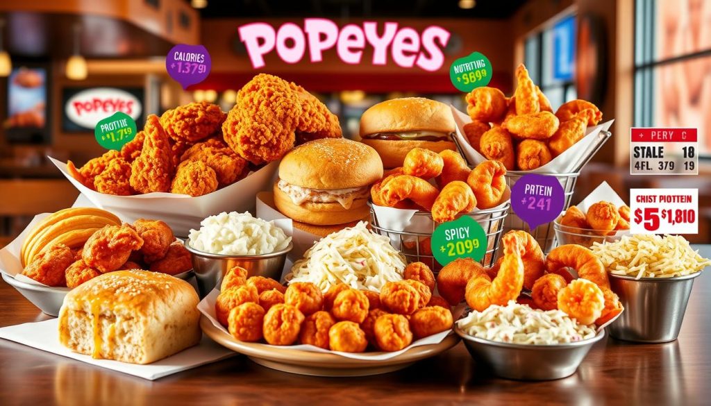 popeyes menu nutrition